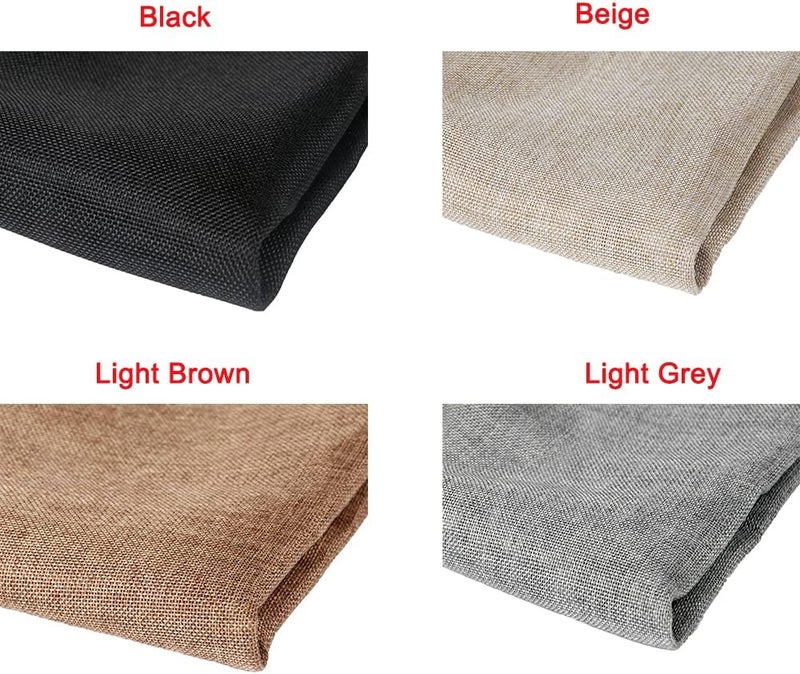 Flushbay Speaker Grill Cloth Linen Single Layer Speaker Fabric Protective Dustproof Mesh Cloth Stereo Fabric Replacement for Home Stage Speakers, Media Cabinet, KTV Box (Beige, 100 * 146cm) - Image 2